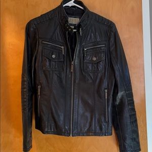 Michael kors leather jacket